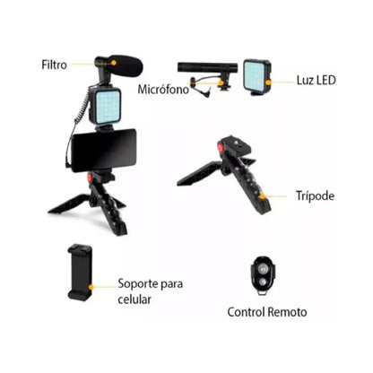 Kit De Grabacion De Video Con Tripode