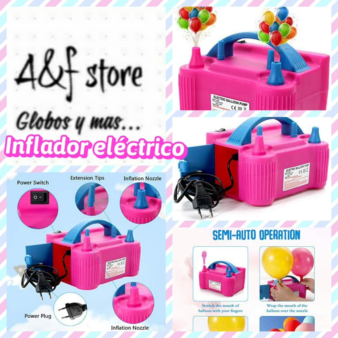 Inflador Electrico De Globos